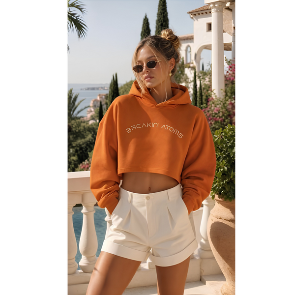 Orange Villa Crop Hoodie — Summer '26