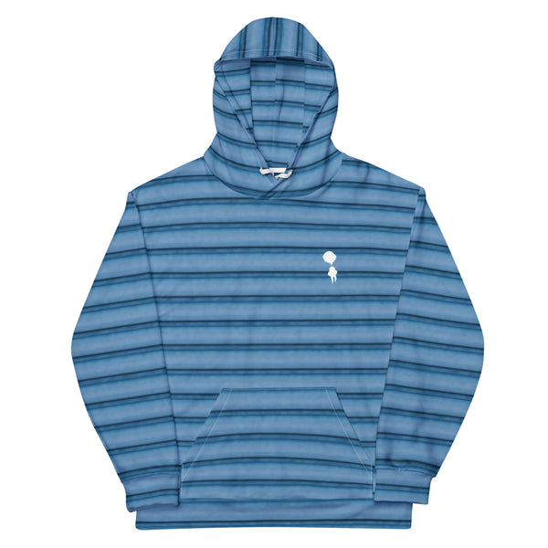 Breakin Atoms Blue Striped Hoodie