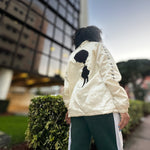 Breakin' Atoms Off-White Satin Jacket Back thumbnail 3