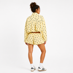 Back view of the Breakin' Atoms Yellow Polka Dot Sunday cropped jacket thumbnail 6