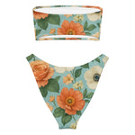 “Breakin’ Atoms Flora Breeze bikini with tropical floral print, front view” thumbnail 2