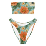 “Breakin’ Atoms Flora Breeze bikini with tropical floral print, back view” thumbnail 3