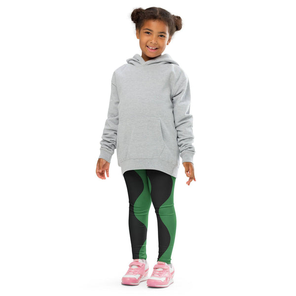 Rippled Green Leggings - BREAKIN' ATOMS