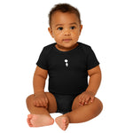 Breakin' Atoms baby one-piece bodysuit with short sleeves in soft cotton, featuring a comfortable lap shoulder design and snap closures — perfect for stylish everyday wear. thumbnail 1