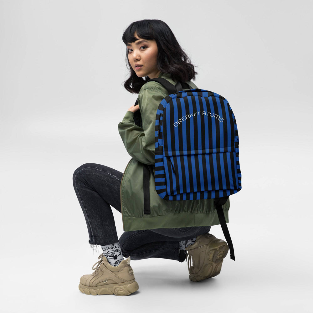 The Blue Stripe Rugby Backpack - BREAKIN' ATOMS — Breakin Atoms premium streetwear