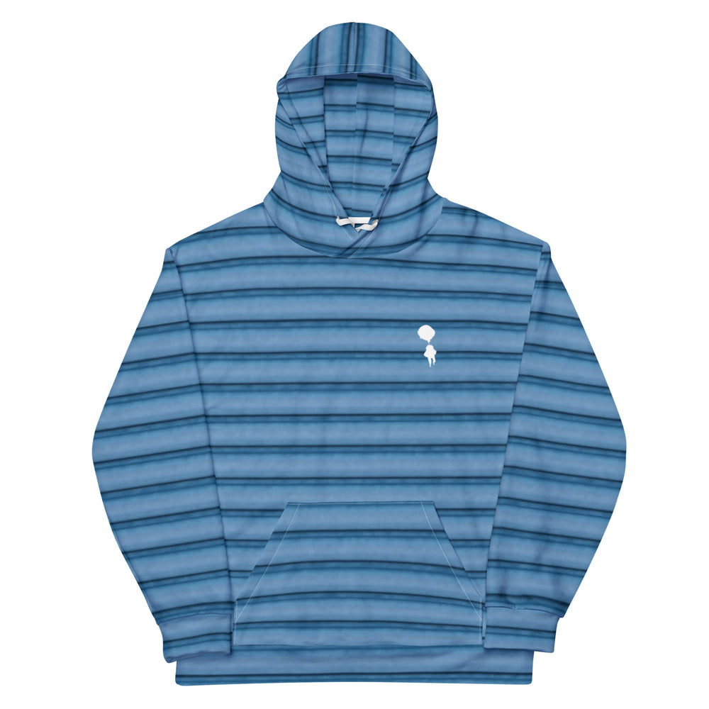 Breakin Atoms Blue Striped Hoodie  — Breakin Atoms premium streetwear