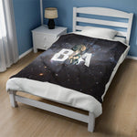 Breakin' Atoms Velveteen Plush Blanket - BREAKIN' ATOMS thumbnail 3