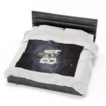 Breakin' Atoms Velveteen Plush Blanket - BREAKIN' ATOMS thumbnail 6