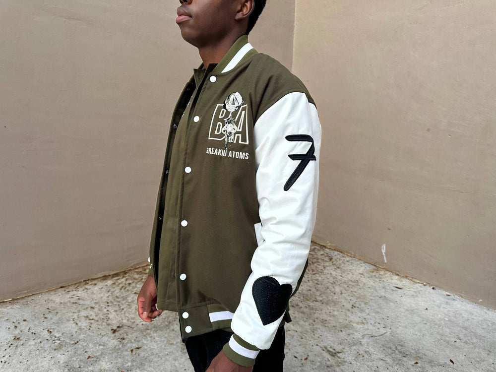 Breakin' Atoms Varsity Leather Jacket - BREAKIN' ATOMS — Breakin Atoms premium streetwear