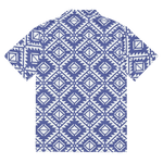 Indigo Matrix Button-Up - BREAKIN' ATOMS thumbnail 5