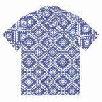 Indigo Matrix Button-Up - BREAKIN' ATOMS thumbnail 1