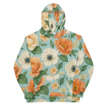 Back of the Breakin’ Atoms Motion Bloom Hoodie with detailed floral pattern and subtle branding.” thumbnail 1