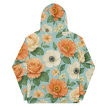 “Front view of the Breakin’ Atoms Motion Bloom Hoodie featuring allover floral print and signature logo.” thumbnail 2