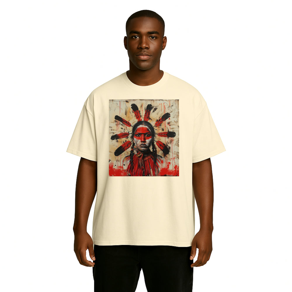 "Red Sovereign" Oversized T-Shirt — Breakin Atoms premium streetwear