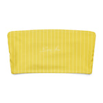 "Close-up of Breakin’ Atoms Sunpin Bandeau showing matte pinstripe texture and soft stretch fabric" thumbnail 3