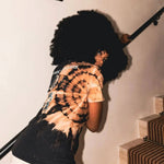 Breakin' Atoms x Organized Chaos Bull’s Eye Tie-Dye T-Shirt (Limited Edition) – Bold graphic design with tie-dye pattern" thumbnail 1