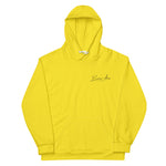 Front view of Breakin’ Atoms Yellow Light Shift sweater with clean silhouette and soft knit texture. thumbnail 2