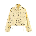 Breakin' Atoms Yellow Polka Dot Sunday jacket front view on white background thumbnail 2