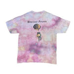 Spaceman Organized Chaos Tie-Dye Marshmallow Pink Tee by Breakin' Atoms – Stylish streetwear graphic tee  thumbnail 3